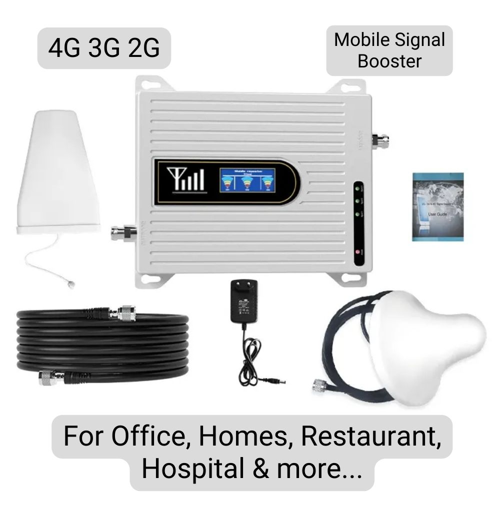 850-1800-2100 MHz Mobile Signal Booster for all 4G 3G 2G Networks